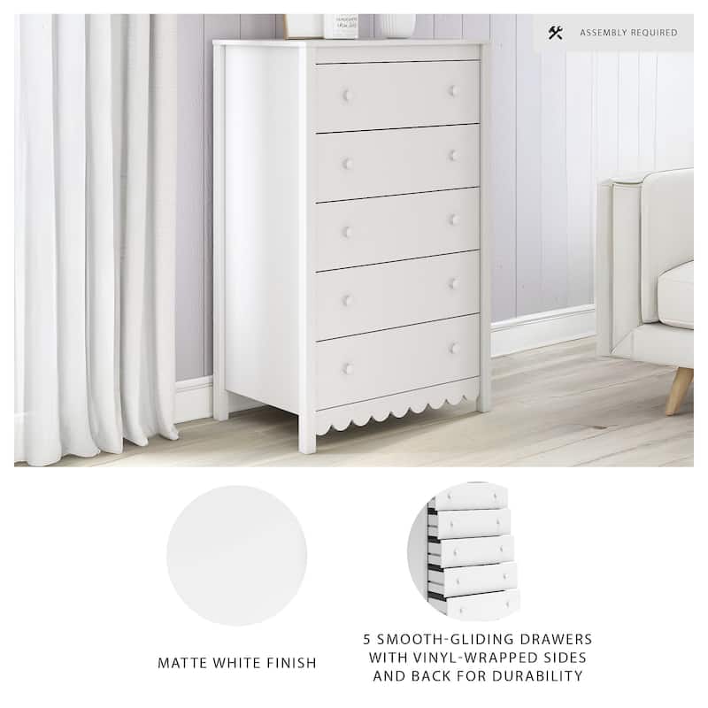 Signature Design by Ashley Hallityn White Chest of Drawers
