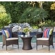 preview thumbnail 22 of 23, Christopher Knight Home 3-Piece Outdoor Wicker Chat Set with Cushions - N/A Malta/Brown/Cushion