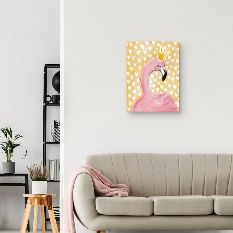 Princess Flamingo by Jessica Mingo Canvas Art Print