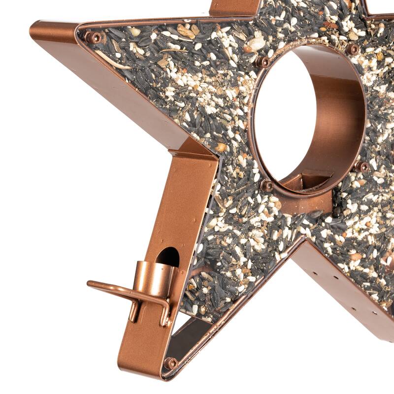 Star Fly-Thru™ Copper Bird Feeder by Good Directions