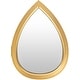 preview thumbnail 2 of 4, Randyll Golden Teardrop 22x16-inch Mirror - 22"H x 16"W
