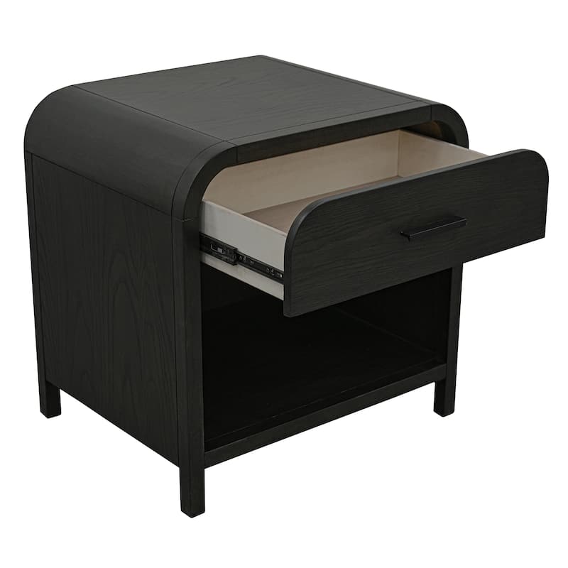 Modern 1 Drawer Night Table with charging station