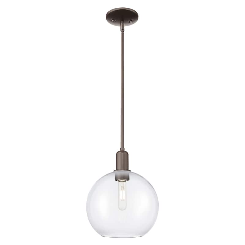 Innovations Lighting Endless Possibilities Arcadia - Athens - 1 Light 10" Stem Hung Mini Pendant - Clear/Oil Rubbed Bronze