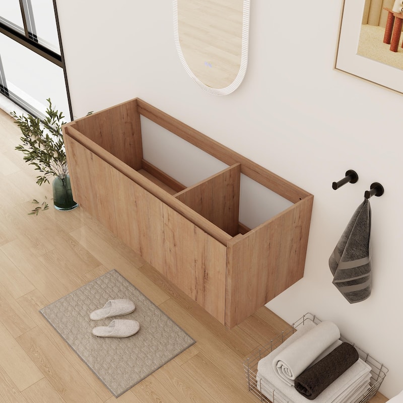 24/30/36/48/60 Inch Floating Bathroom Vanity Cabinet with Soft Close Door (Without Sink)