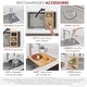 preview thumbnail 11 of 21, STYLISH 30 inch Stainless Steel 16G Dual Mount Kitchen Sink - 30" x 18" x 9"