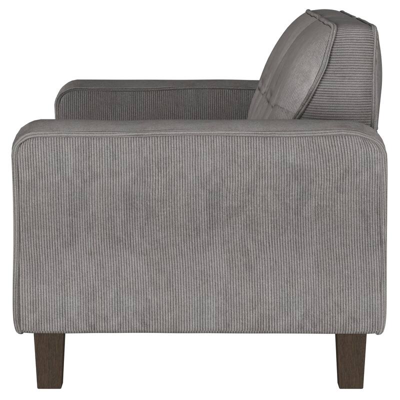 Deerhurst Upholstered Track Arm Tufted Loveseat