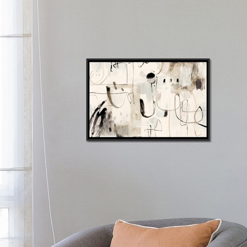 iCanvas "Net Neutral I" by Victoria Barnes Framed Canvas Print