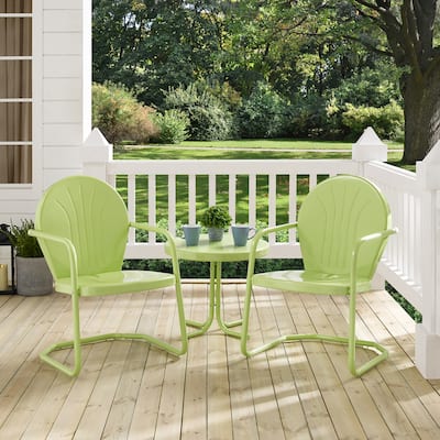 Crosley Griffith 3-piece Metal Outdoor Armchair Set
