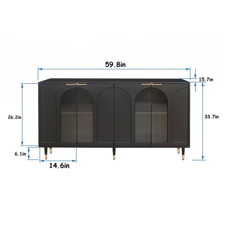 Accent Cabinet Lacquered Wooden Cabinet