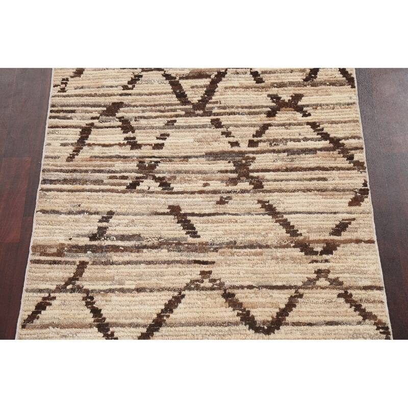 Modern Gabbeh Kashkoli Decorative Area Rug Hand-knotted Wool Carpet - 3'3" x 5'0"