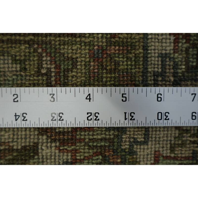 Hand Knotted Oriental 100% Wool Carpet Traditional All-Over Beige & Ivories Agra Area Rug - 8' 10'' X 6' 0''