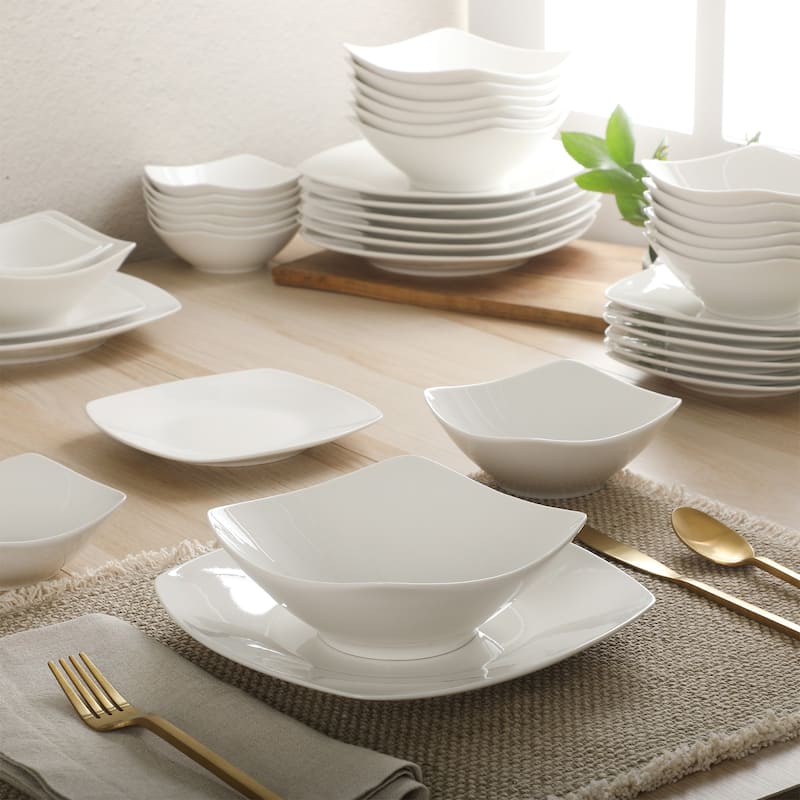 Gibson Home Rothenberg Stackable 40-Piece Porcelain Dinnerware Set
