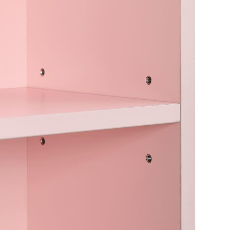 8-Tier Media Tower Rack, Slim Storage Cabinet with Adjustable Shelves