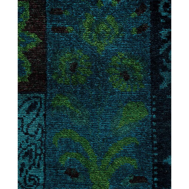 Overdyed One-of-a-Kind Hand-Knotted Area Rug - Black - 3' 3" x 5' 1"