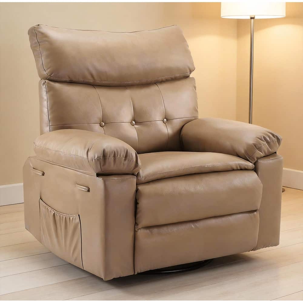 360° Rocker Swivel Recliner, Oversized Wide