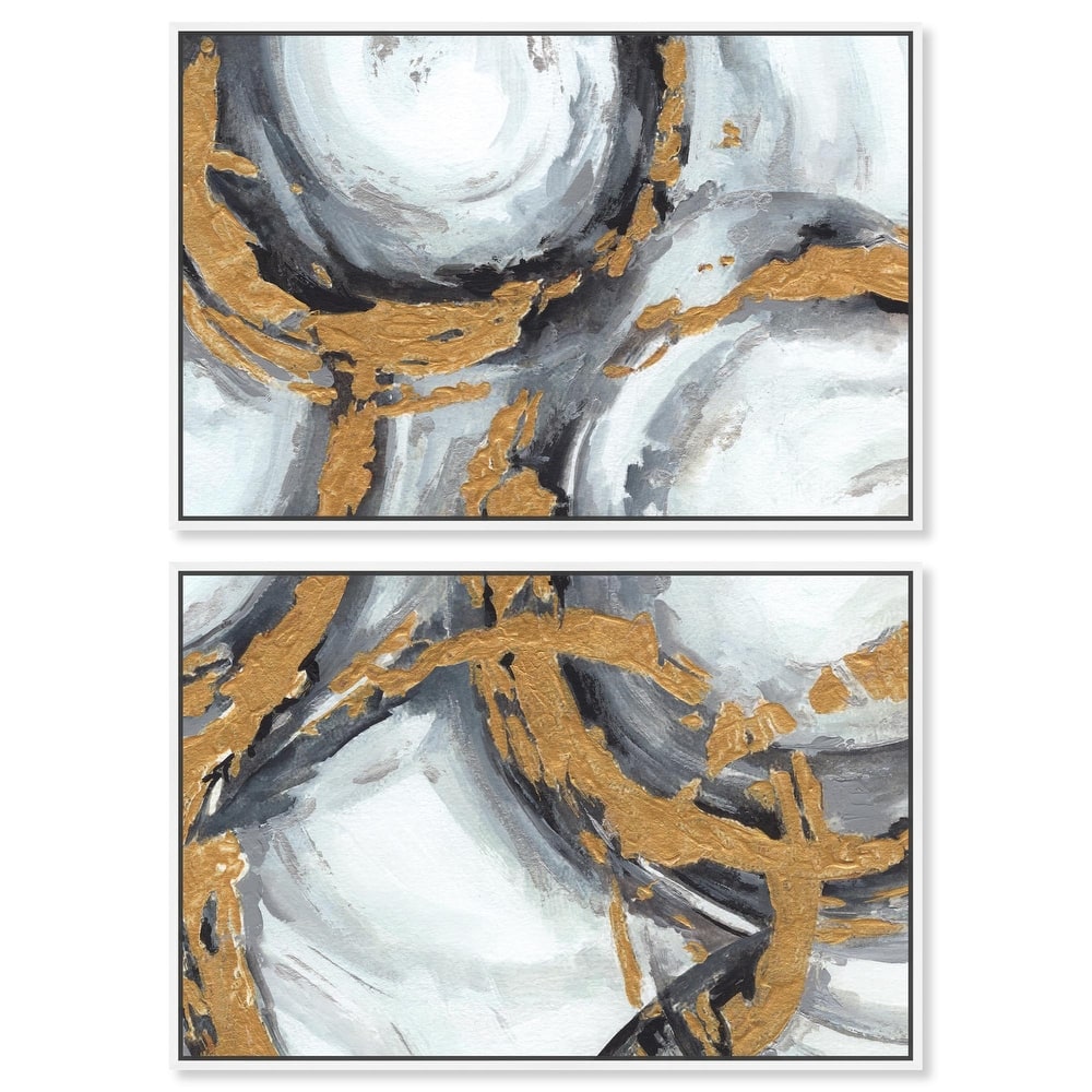 Love Circles Canvas Set of 2 by Art Remedy