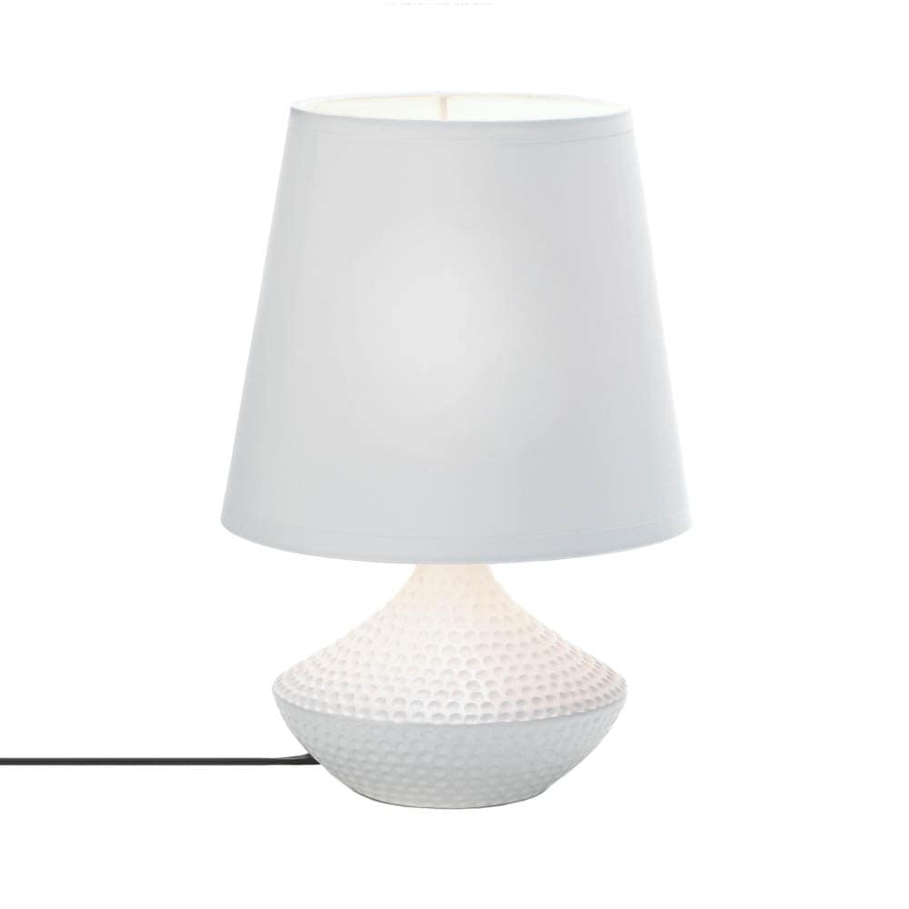 modern white table lamp