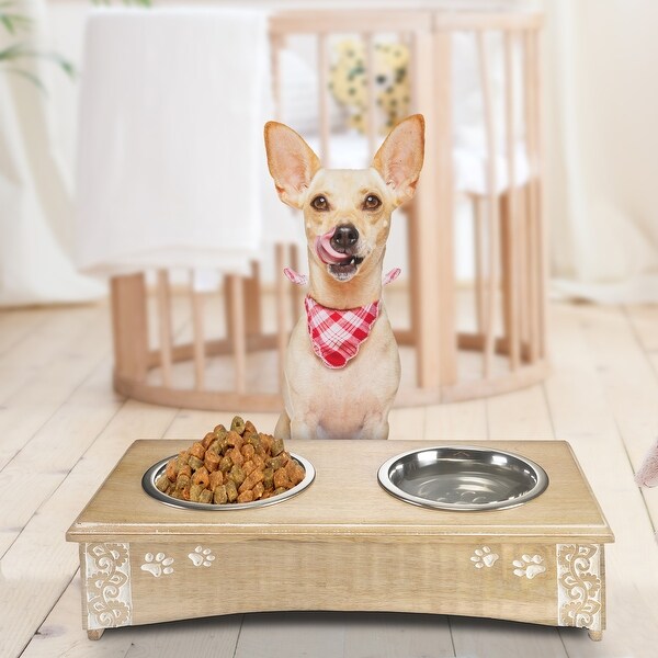 double pet feeder