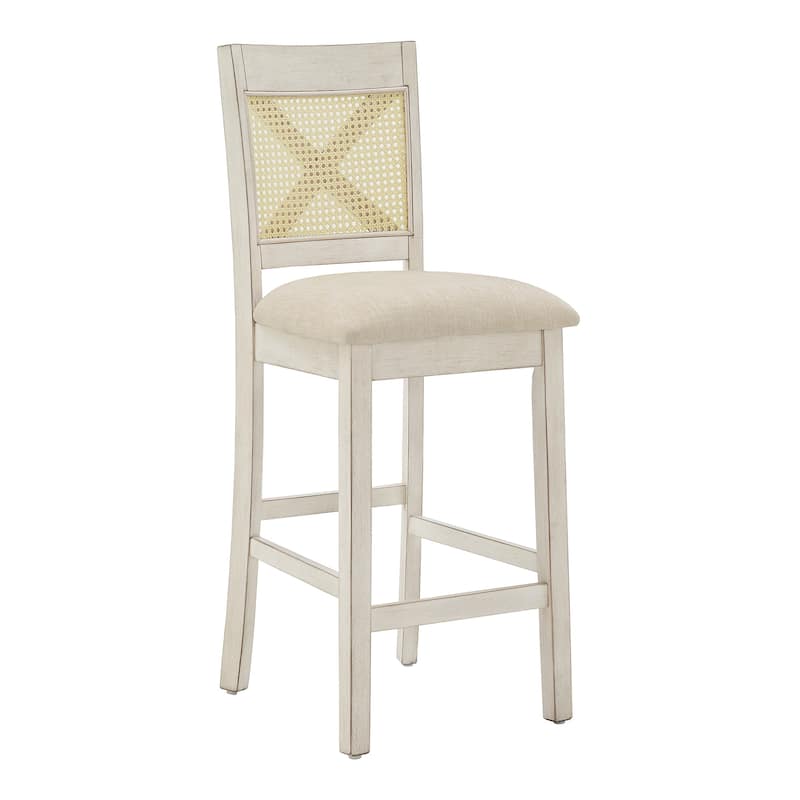 Plaga X-Back Cane Accent Counter Height Chair (Set of 2) by iNSPIRE Q Classic - Counter Height