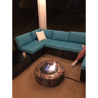 Kinbor 7-piece Patio Furniture Set All Weather Outdoor Furniture Sectional Sofa w/ Cushions