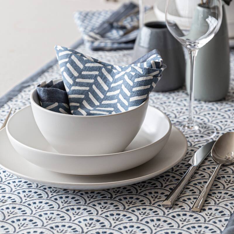 over&back Coupe 25oz Semi-Matte Stoneware Cereal Bowls