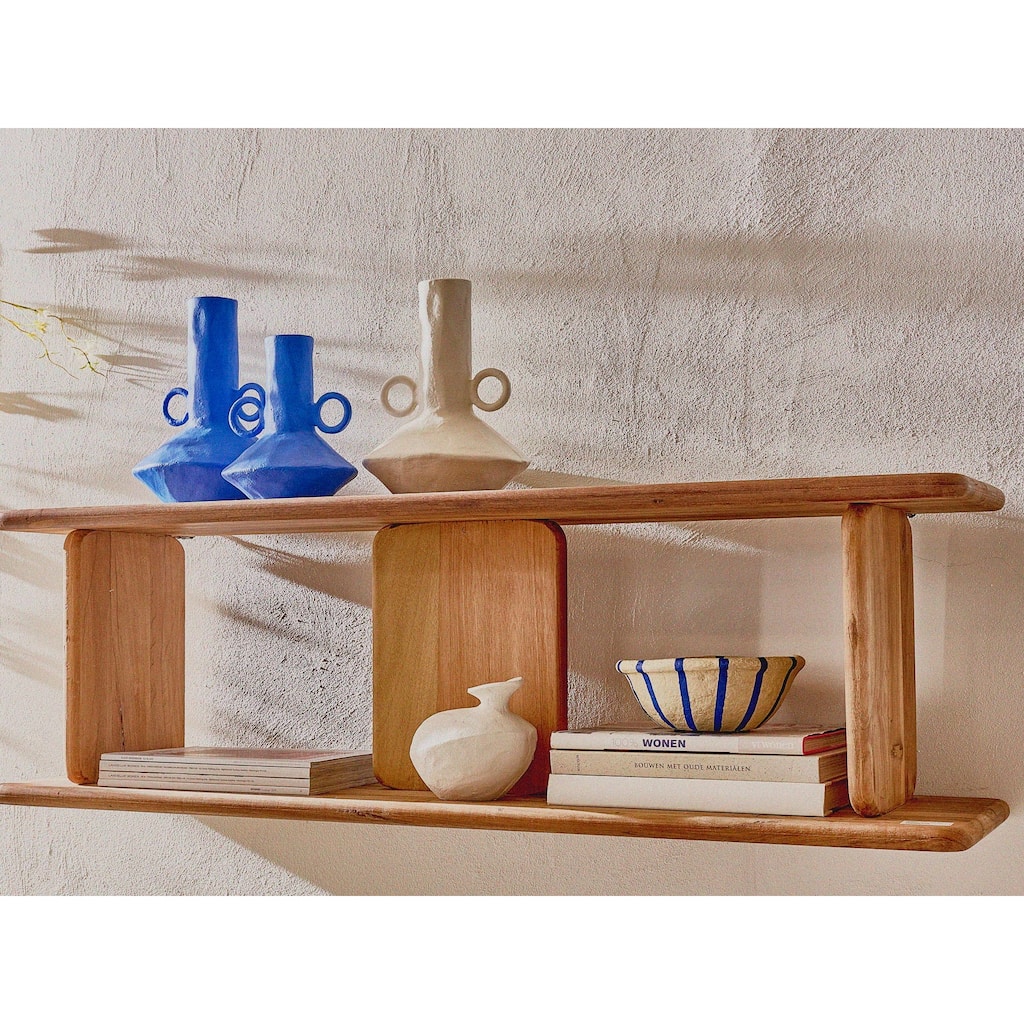 Matte Jug Vase with Ring Handles and Flared Base - 11.25" - White