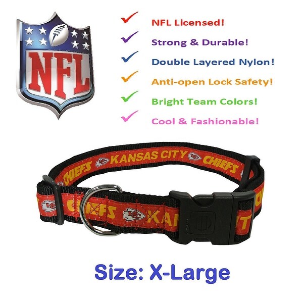 nfl dog collars