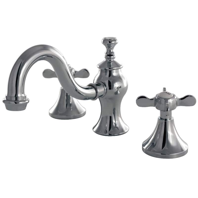 Essex Widespread Bathroom Faucet with Brass Pop-Up in Polished Chrome