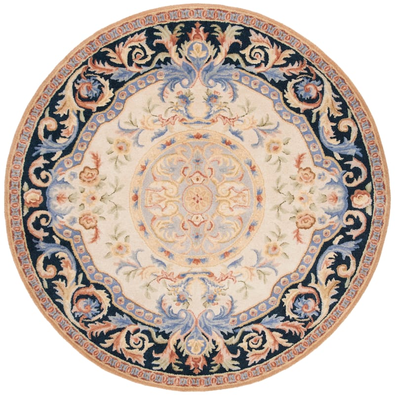 SAFAVIEH Handmade Savonnerie Miracle Traditional Oriental Wool Rug