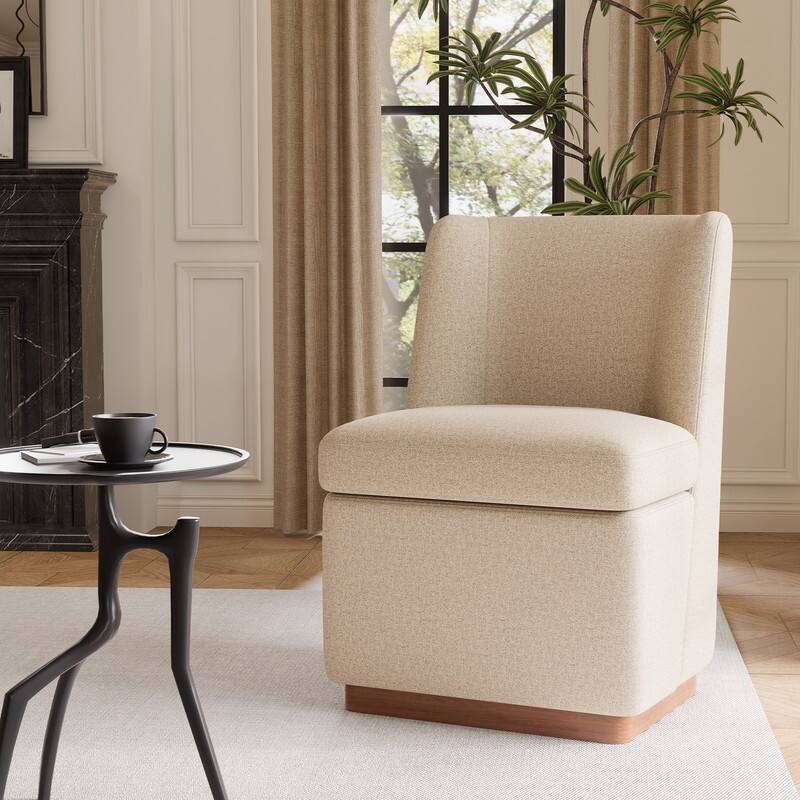 Modern Accent Chair Set of 2, Armless Chairs for Dining Room, Living Room, Bedroom