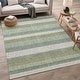 preview thumbnail 40 of 149, Machine Washable Indoor/ Outdoor Cabana Stripe Chantille Rug