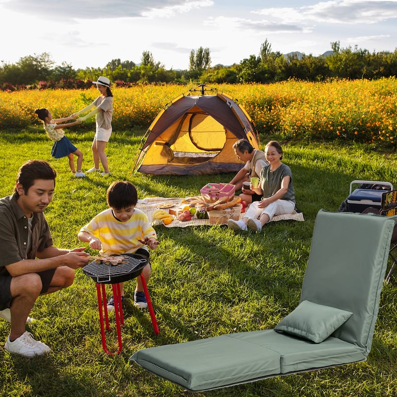 70.86" Adjustable Foldable Recliner with Carry Bag