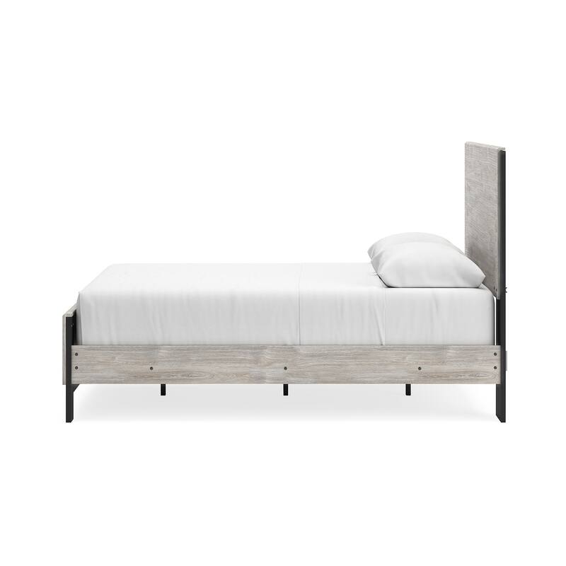 Signature Design by Ashley Vessalli Gray/Black Panel Bed