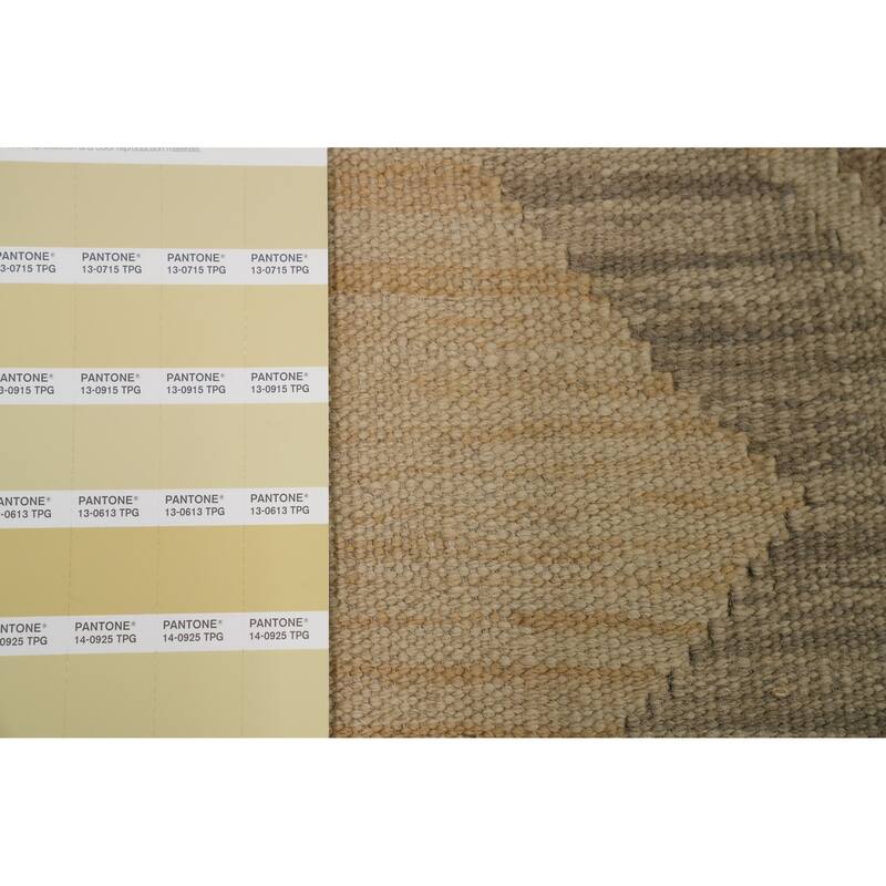 Hand Woven Oriental 100% Wool Carpet Southwestern Geometric Multi-Colored Kilim Area Rug - 8' 2'' X 5' 4''