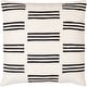 preview thumbnail 3 of 9, Stojko Modern Broken Stripe Throw Pillow 20"H x 20"W - Cover Only - Black/Cream