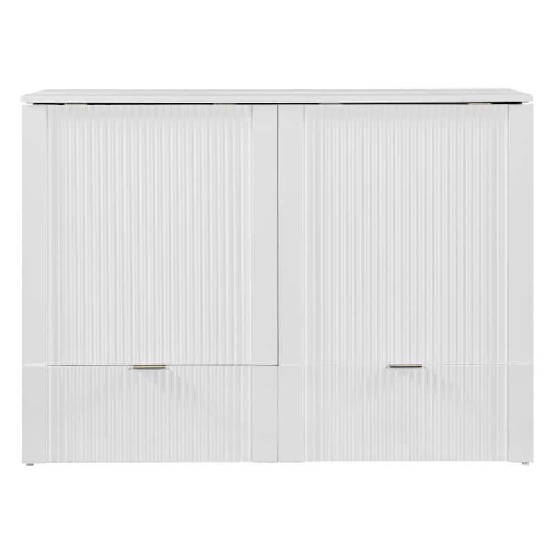 Murphy Bed with Drawer, Sockets and USB Ports, Pulley Structure Design