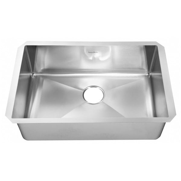 American Standard 18SB.10351800 Pekoe 35" Single Basin Stainless Steel Kitchen Sink for Undermount Installations - Drain