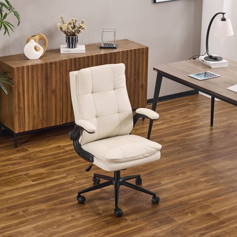 25.6 Inch Adjustable Armrest Dual Purpose Leg Swivel Office Chair With Spikes