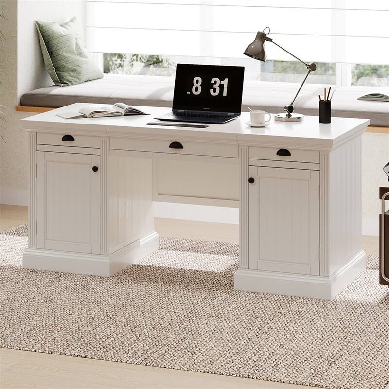 67'' Home Office Rectangle Executive Computer Writing Desk with Drawer