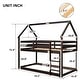 preview thumbnail 24 of 22, Elegant Twin over Twin Loft Bed with Roof Design, Safety Guardrail and Ladder, Solid Construction & Versatility Galore, White