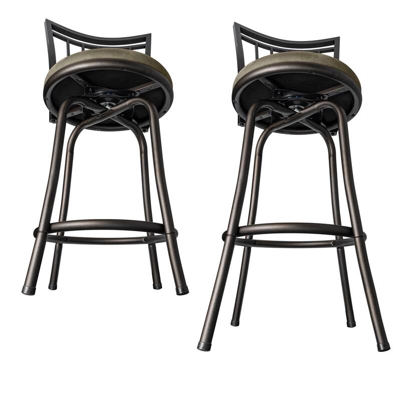 Azalea Park Metal Swivel Adjustable Height Barstool - 16.14 W x 18.5 D x 37.91-42.91 H"