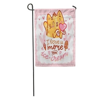 Shop Cute Cat Character In Love Heart Air Kiss And Lettering Garden Flag Decorative Flag House Banner 12x18 Inch On Sale Overstock 31384261 Search, discover and share your favorite cute kiss gifs. overstock com