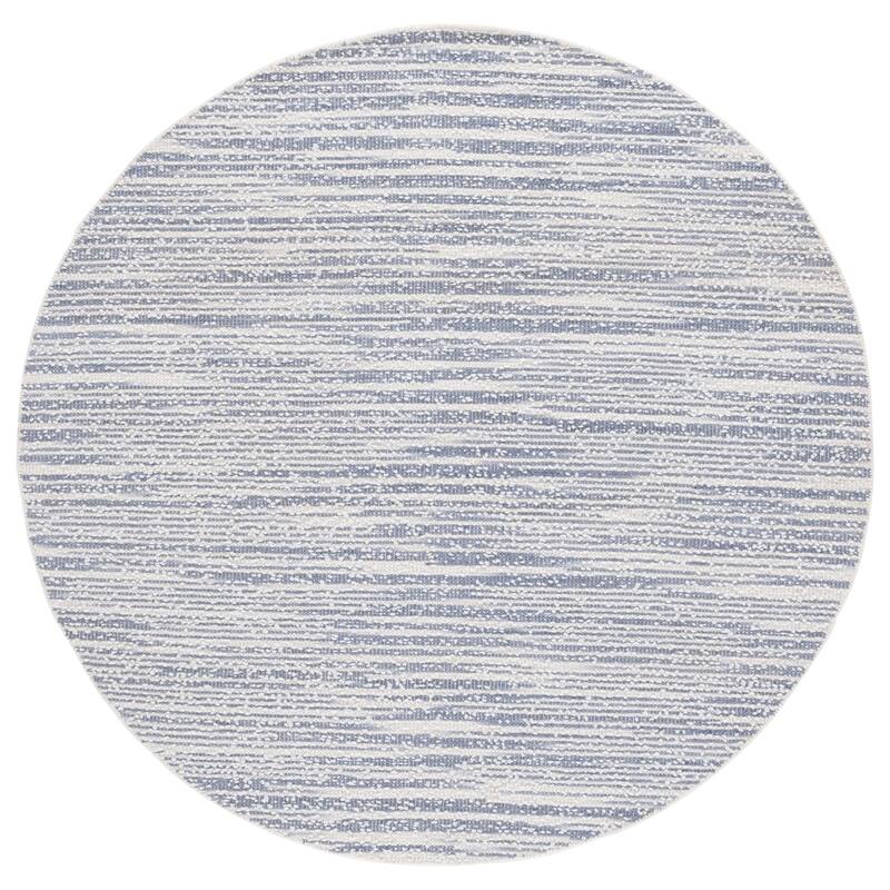 SAFAVIEH Handmade Renewal Lilioara Rug - 6' Round - Blue/Ivory