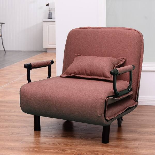 Shop Costway Sofa Bed Folding Arm Chair 29 5 Width Convertible