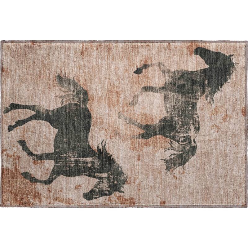 Premium Washable Super Two Horses Mayfield Rug