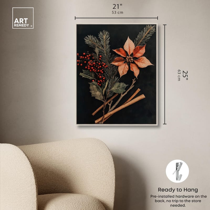 Hearth Flora Canvas by Art Remedy