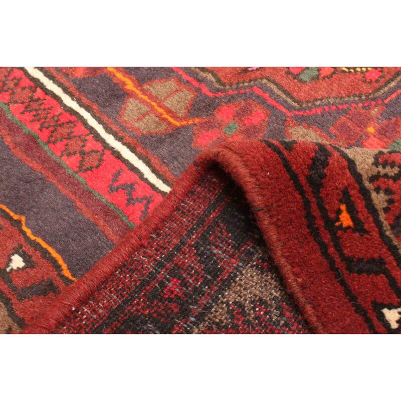 ECARPETGALLERY Hand-knotted Andelz Red Wool Rug - 4'3 x 6'8