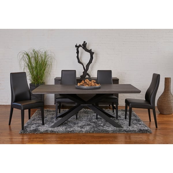 Rye Studio Roma Modern Grey Wood Dining Table On Sale Bed Bath