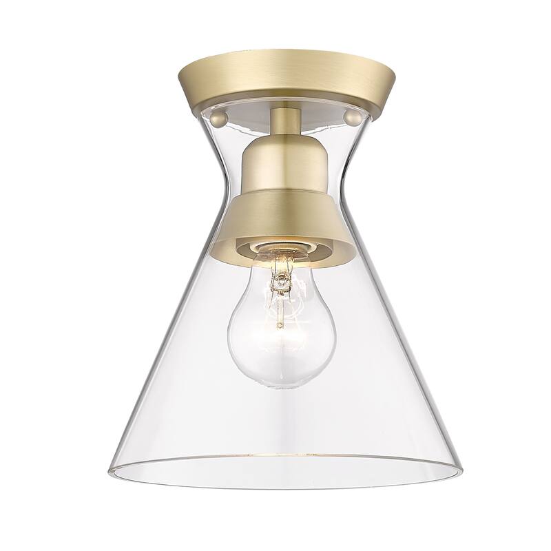 Malta 7.125" Wide 1-Light Flush Mount with Clear Glass