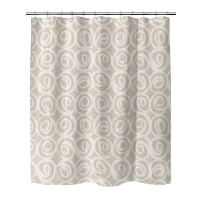 ROSES ABSTRACT BEIGE Shower Curtain By Kavka Designs